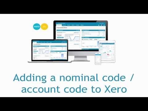How-to add a nominal code in to Xero