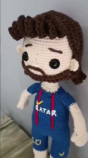 Messi in Crochet #amigurumi #football #messifans