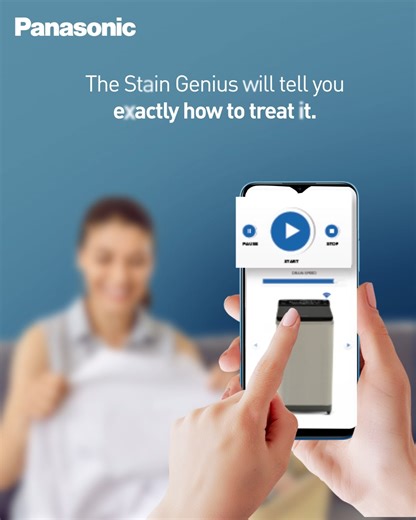 With Panasonic Washing Machines, paint the town red and don’t be afraid to make a mess! Stain Genius is the expert your laundry needs. #PanasonicWashingMachine #PanasonicIndia | Panasonic India