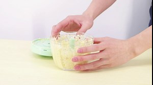 KAGUYA Manual Food Chopper Vegetable Cutter, Hand Pull String Garlic Mincer Onion Chopper for Veggies, Ginger, Fruits, etc, 650ML, Green