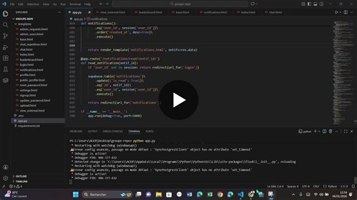 #edtech #python #flask #supabase #webdevelopment #fullstack #education #codinglife | Vignon Esmel KOUTON