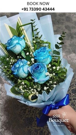Eternal Azure Elegance: Blue Rose Bouquet BOOK NOW-733 904 3444