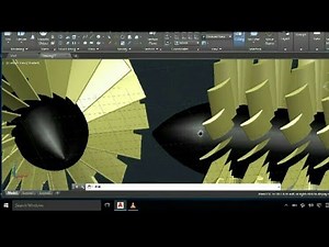 AutoCAD, How to design a gas turbine