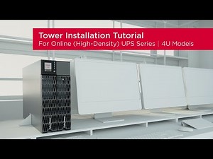 CyberPower Online (High-Density) UPS Series (4U) for Tower Product Installation Tutorial