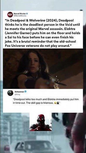 In Deadpool 3, Elektra Vs. Deadpool : Hilarious Marvel moments! #marvel #deadpool #shorts