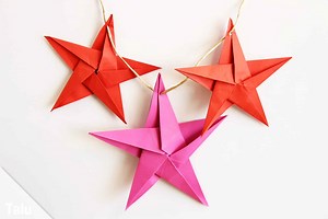 Origami Stern falten – Stern aus Papier basteln