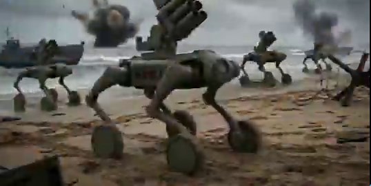 小粉紅製作AI登島入-侵台灣作戰影片，全部用飛彈火箭洗地+機器狗和無人機作戰 本來想說點甚麼，但想想還是算了...還不如繼續看雪山救狐狸好了