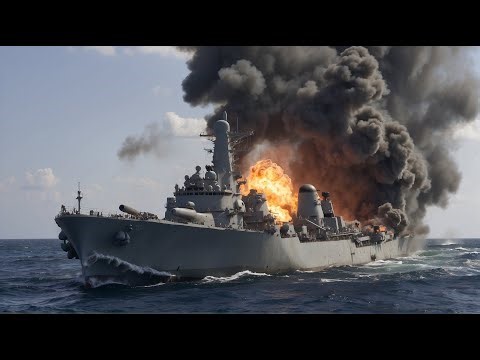 Today's tragedy: Ukrainian M140 Himar missiles hit 3 of Russia's largest warships.