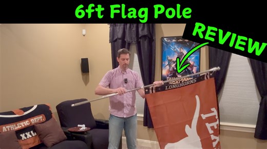 Watch 6ft Flag Pole Review | Easy Install & Solid Build on Amazon Live