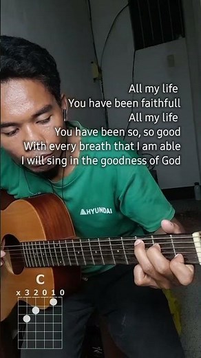 Goodness of God | CHORDS (chorus) #shorts #ytshorts #guitar #guitartutorial #guitarlessons