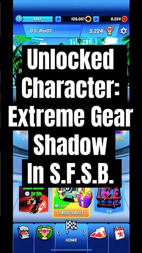 Sonic Forces Speed Battle (Gameplay #7): Unlocked Character: Extreme Gear Shadow