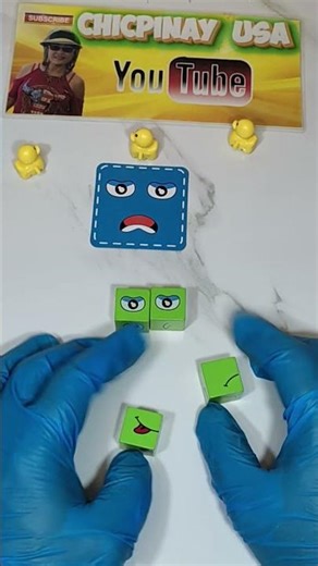 🤣🤩 Face Change Rubik’s Cube Challenge! 🤯🤗😎😯🤗 Can You Solve It?😎 #Shorts