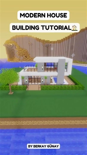 Easy Modern House Building Tutorial Shorts9🏠 #shorts #shortvideo #minecraft #minecraftshorts #short