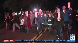 Residents of Montecito mark the one year anniversary of mudslides