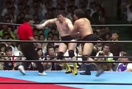 The Chronicles Of Wrestling on Instagram: "Jumbo Tsuruta vs Genichiro Tenryu 📍 Nippon Budokan, Tokyo 🏆 AJPW Triple Crown Heavyweight Championship 📅 June 5, 1989 One of the most iconic matches in All Japan Pro Wrestling history and the defining battle of the legendary Tsuruta-gun vs Tenryu Army rivalry. This war combined raw emotion, stiff realism, and masterful pacing as Tenryu challenged the long-standing ace Jumbo Tsuruta in a clash that symbolised a generational shift.