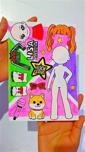 Blackpink Lisa #sticker #papercraft #doodle #blackpink #blackpinklisa #shorts #kpop