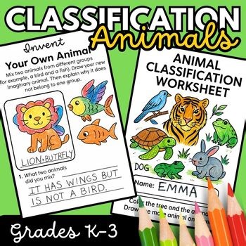 Animal Classification Worksheet | Vertebrates Science Activities K-3