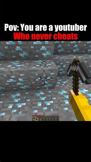 POV: You’re a Minecraft YouTuber Who Never Cheats 😎 (100% Legit) #minecraft #shorts