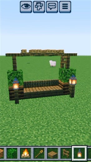 " Best Park Bench Tutorial in Minecraft" 🔥😱 #minecraft #subscribe