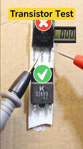 Power Transistor Test #shorts #electroniccomponents #electronics