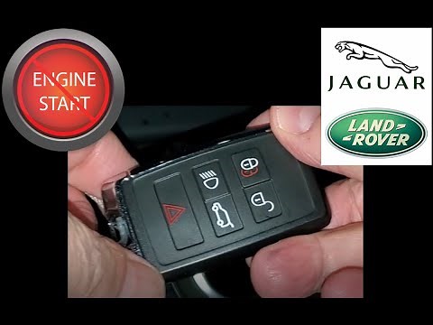 Replace the battery in the newest Jaguar and Land Rover key fob.