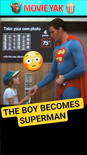 SUPERMAN met his younger self? #behindthescenes #superman #shorts