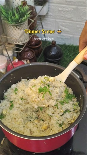 🍜 Egg Idiyappam Dum Recipe | Easy & Tasty Dinner Idea 😋