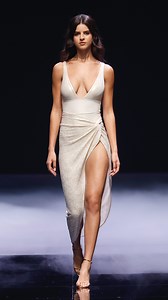 Carribean gold swimsuit teamed up with our exclusive gold knit skirt #LuxurySwimwear #ResortWearStyle #DesignerSwimwear | Melissa Odabash