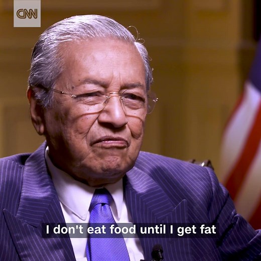 223K views · 2.7K reactions | At 93, Malaysian Prime Minister Mahathir Mohamad is the oldest leader in the world. Here's his advice on staying physically and mentally fit: https://cnn.it/2OKUAYk | CNN | Facebook