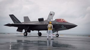 Slow Motion Launch from HMS Queen Elizabeth