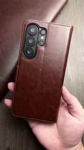 Premium Leather Wallet Case with Magnetic Closure – Qialino for Samsung S26 series