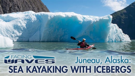 Sea kayaking with glaciers and icebergs in Tracy Arm Fjord