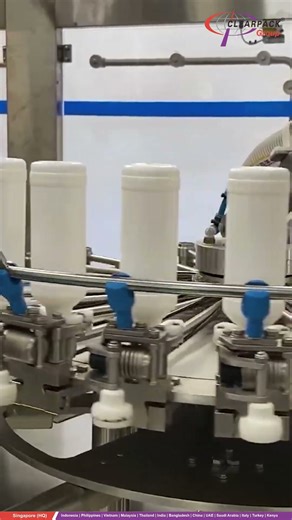 Rinser/Filler/Capper Triblock for Agrochemical Filling in HDPE Bottles- Clearpack Group