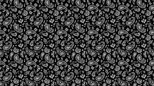Bandana Seamless Pattern Black
