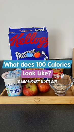 What does 100 calories look like? 🤔 We weighed five popular breakfast items to show you exactly what 100 calories of each item looks like! 🥣 If you’re not measuring your portions, there’s a chance you may be underestimating and consuming more calories than you think! We’re not saying you need to eat less and stick to the portion size on the box. Just make sure you're weighing your portion out so you know exactly how many calories you've had ✅ . . . #mealsandreels #yum #eat #foodpics #dinner #f