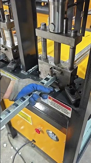 Fence Square Tube Punching Machine Hydraulic Pipe Press Tool Square Hole Guardrail Punch Equipment