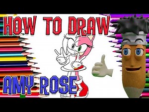 How to Draw Amy Rose. Easy Step by Step Drawing