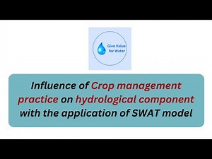 How to see influence of irrigation Practice on a hydrological component using the SWAT Model?