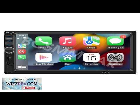 For Apple CarPlay 2 Din Car Radio Bluetooth Stereo Touch Screen FM