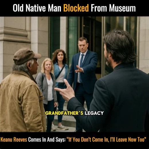 1.1M views · 70K reactions | Old Native Man Denied Entry to Museum – Keanu Comes and Says: “If You Don’t Come In, I’ll Leave Right Now Too” #KeanuReeves #keanureevesfan #keanureevesofficial #story #kindness #heartwarmingstories #emotionalstories | Now You Know The Rest Of The Story | Facebook