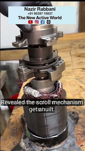 Scroll Compressor Working Animation 🔧|#trending