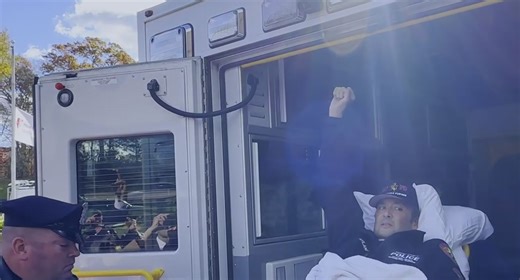 Office hit during funeral procession escort begins the road to recovery