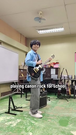Canon Rock Guitar Cover — Playing Canon Rock for School