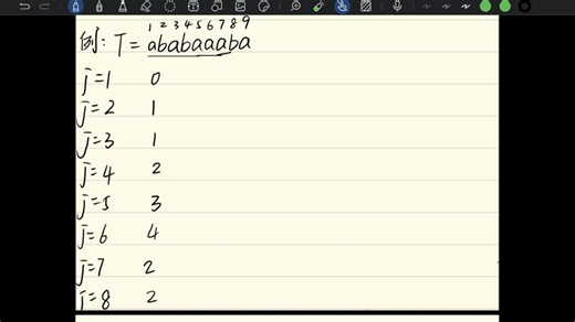 KMP算法nextval数组怎么求