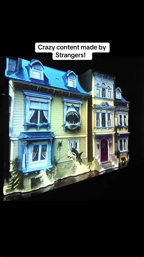 Crazy content created by strangers #illumibot #projectionmapping