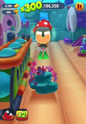 Talking Tom Gold Run Gameplay: Pirate Tom in an Underwater world 🏴‍☠️