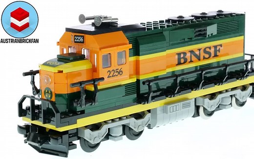 乐高10133伯灵顿北方圣达菲火车头快速拼搭