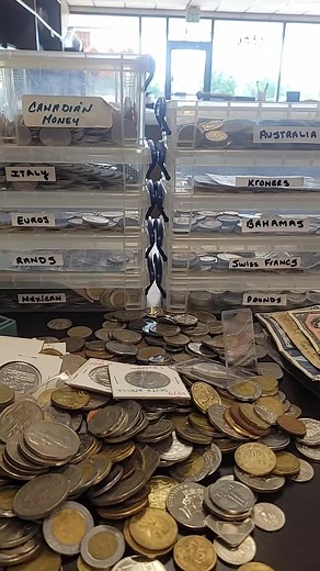 Sorting World Coins #coincollecting #coins #goldandcoin