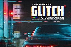 Animated Glitch 2 - Photoshop Action 30818518 - FreePSDvn
