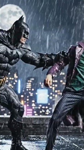 Batman and joker fighting